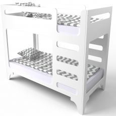Ліжко двоярусне IndigoWood Cubed white 190х90см